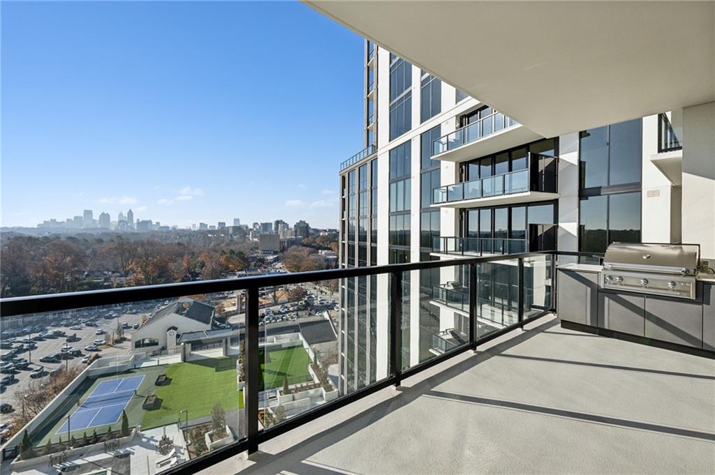 2425 Peachtree Street Northeast, Unit 1106 Atlanta, GA 30305 - Photo 11 of 43 a view of city from balcony