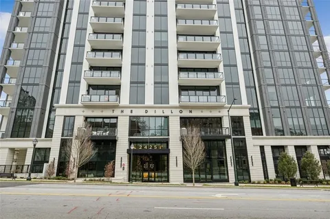 a view of an buildings