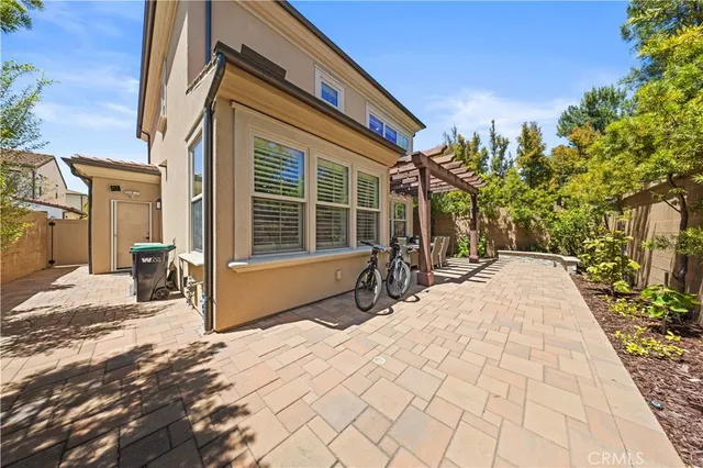 a view of outdoor space yard deck patio and fire pit