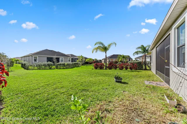 a view of an outdoor space with a garden
