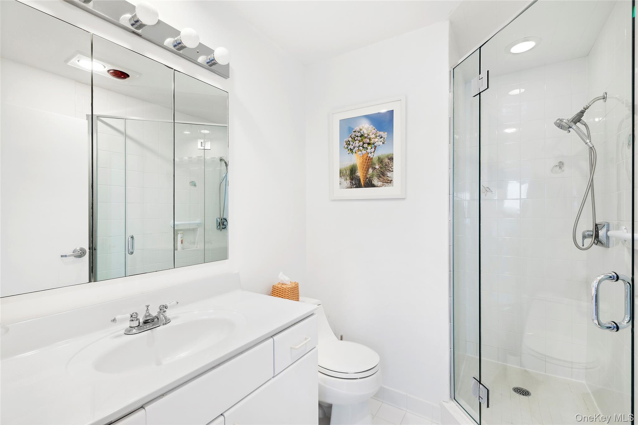 250 Dune Road, Unit 119 Westhampton Beach, NY 11978 - Photo 6 of 8 a bathroom with a sink toilet and shower