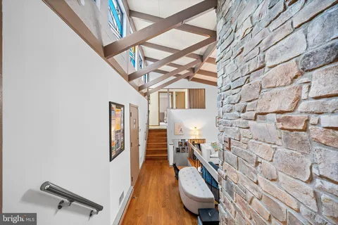 a very nice looking room with a large window