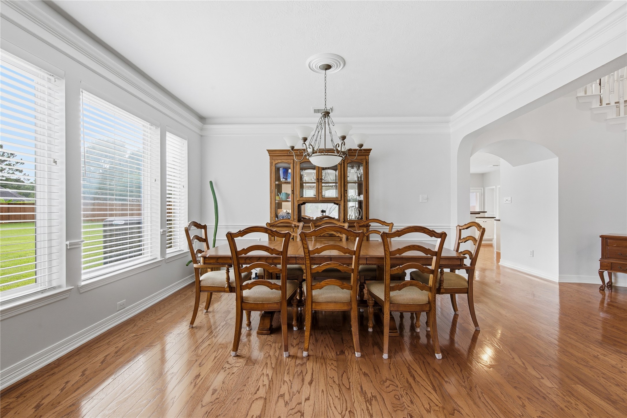10203 Noble Pointe Court Spring, TX 77379 - Photo 7 of 50 Formal dining room. Full home with Graber window treatments.