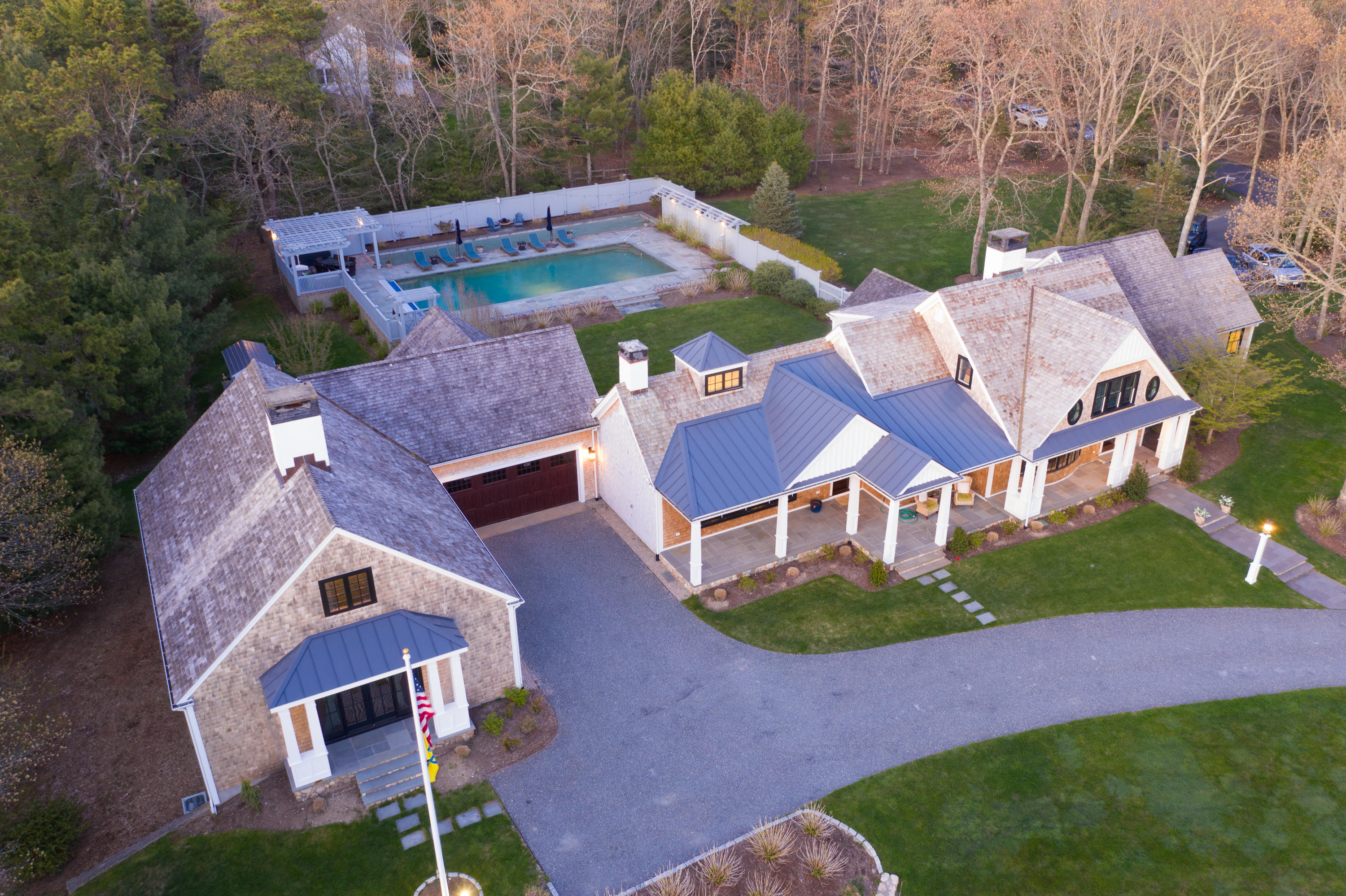 120 Smoke Valley Road Osterville, MA 02655 - Photo 59 of 64 an aerial view of a house with garden space and street view