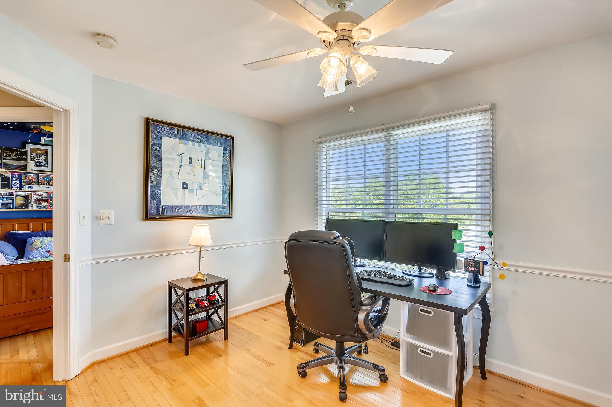123 Little Quarry Road Gaithersburg, MD 20878 - Photo 27 of 64 Fourth bedroom w/lighted ceiling fan