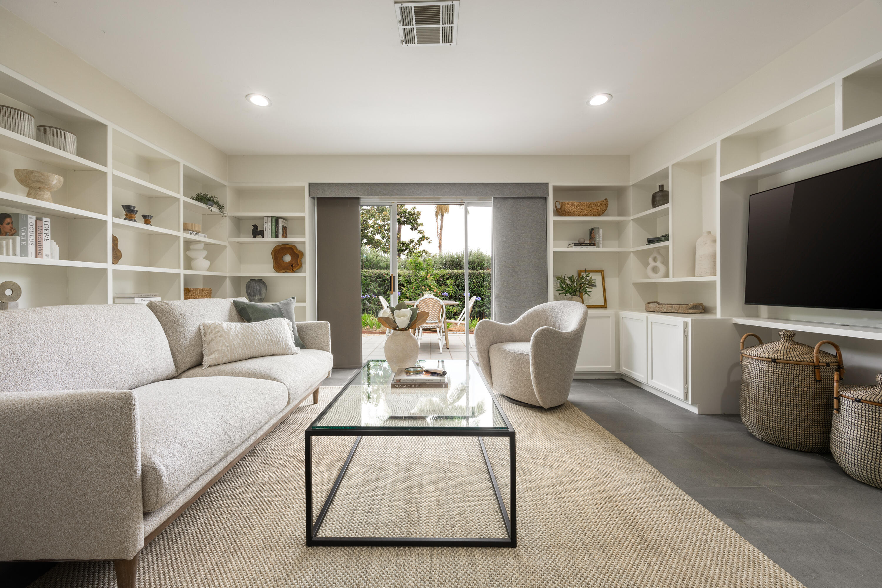 4 El Arco Drive Santa Barbara, CA 93105 - Photo 8 of 26 a living room with furniture and a flat screen tv