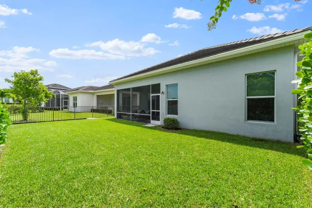 an outdoor view with patio