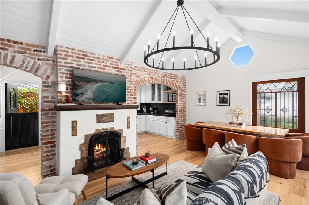 615 Seaview Street Laguna Beach, CA 92651 - Photo 2 of 33 This fully renovated coastal cottage seamlessly blends historic character with modern comfort.