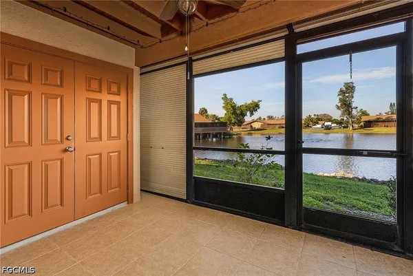 a view of a glass door with a outdoor space
