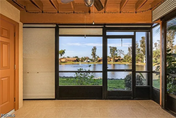 a view of a glass door with a outdoor space