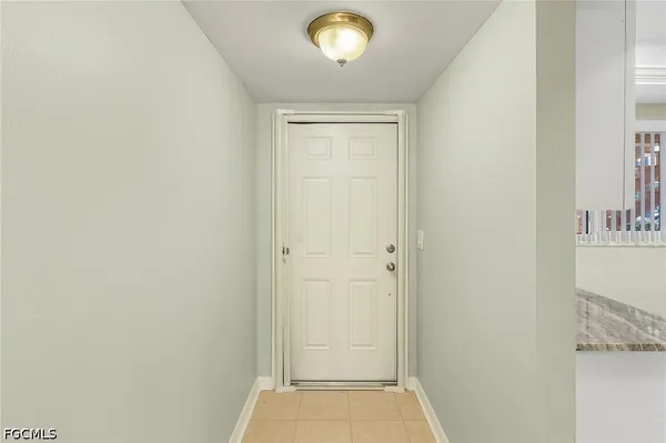 a view of an empty room