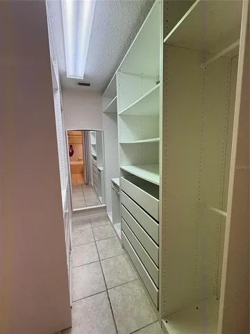 a view of a walk in closet