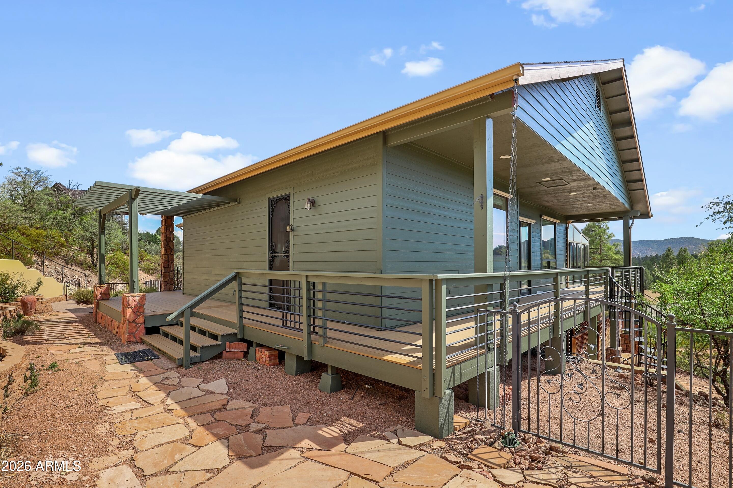 92 Pine Ridge Drive Star Valley, AZ 85541 - Photo 40 of 52 Back of Home with Deck