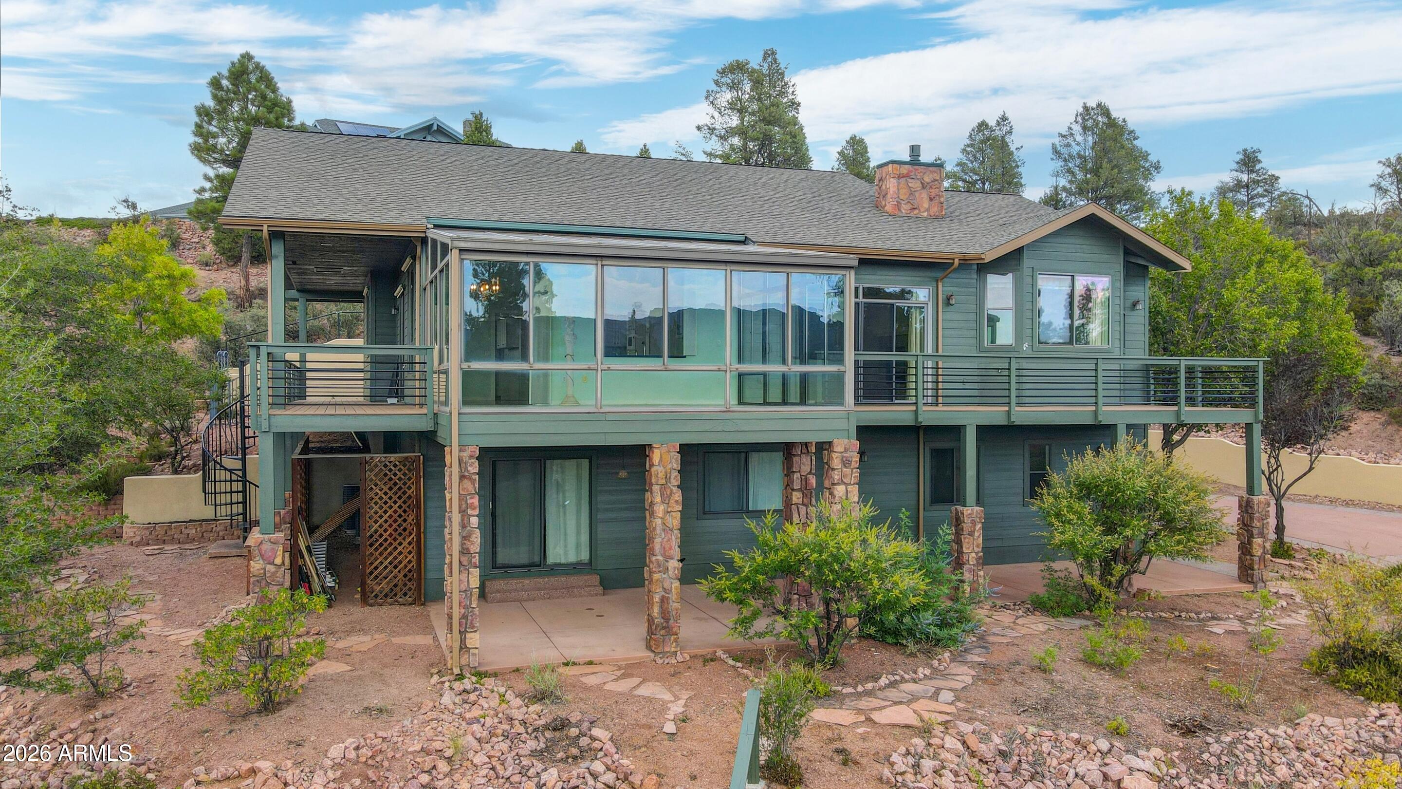 92 Pine Ridge Drive Star Valley, AZ 85541 - Photo 47 of 52 Aerial of Home-Glass Deck
