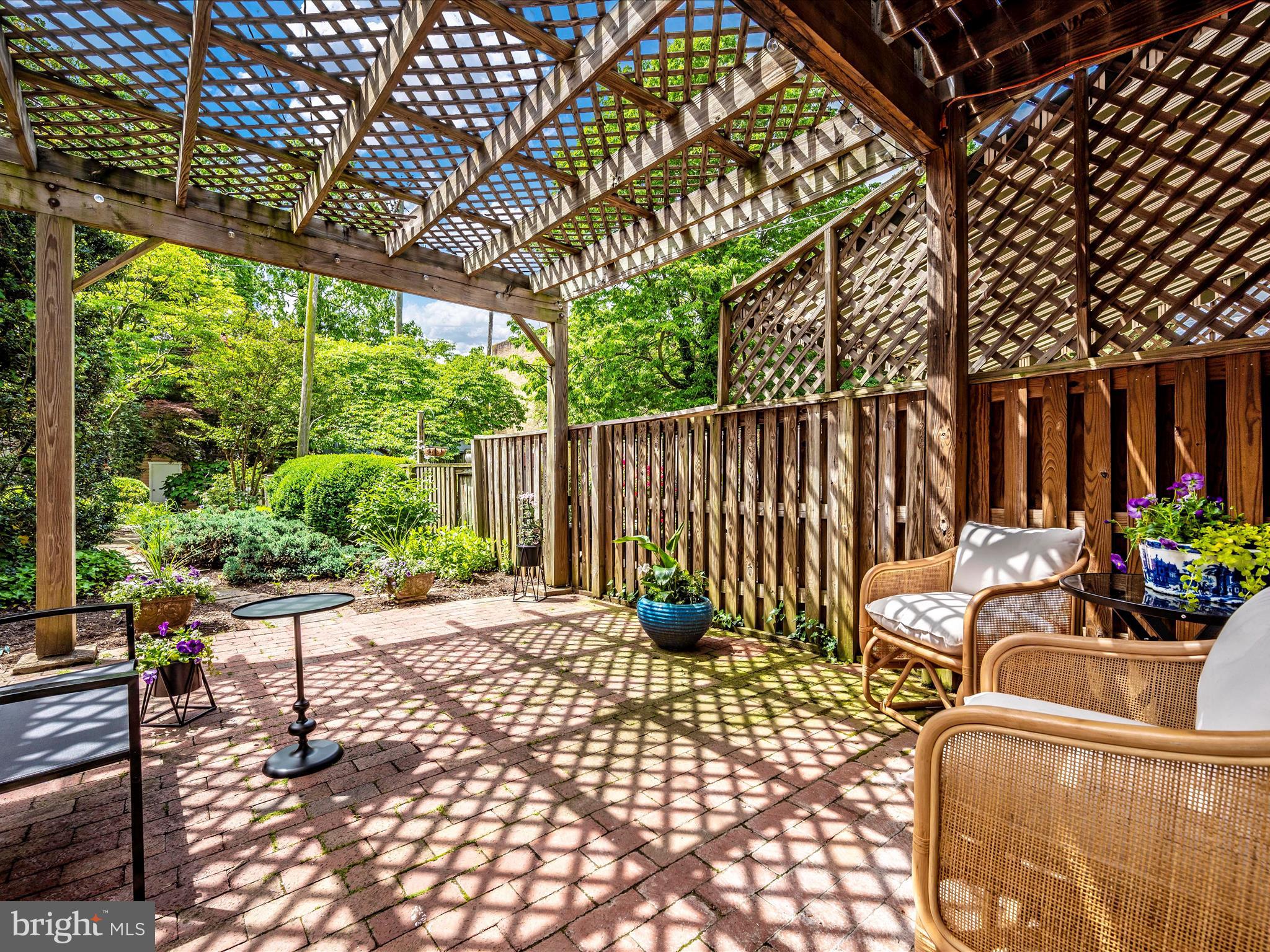 112 West 3rd Street Frederick, MD 21701 - Photo 22 of 62 Brick patio off sunroom