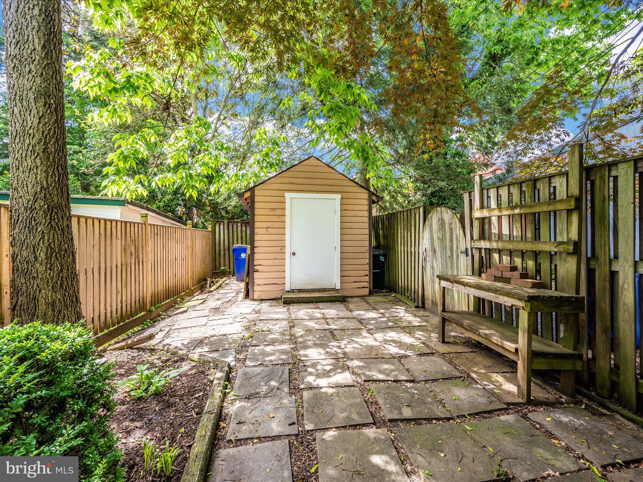 112 West 3rd Street Frederick, MD 21701 - Photo 55 of 62 Back patio and garden shed