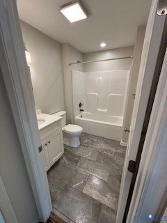 793 Correctional Center Road Dillwyn, VA 23936 - Photo 12 of 19 a bathroom with a granite countertop sink toilet and shower