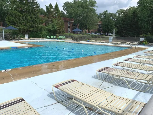 a view of swimming pool with lounge chair