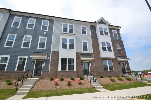 a front view of a building