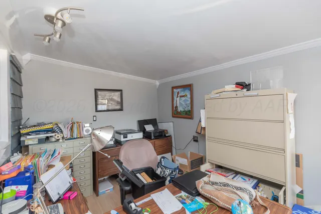 a workspace with furniture and a couch