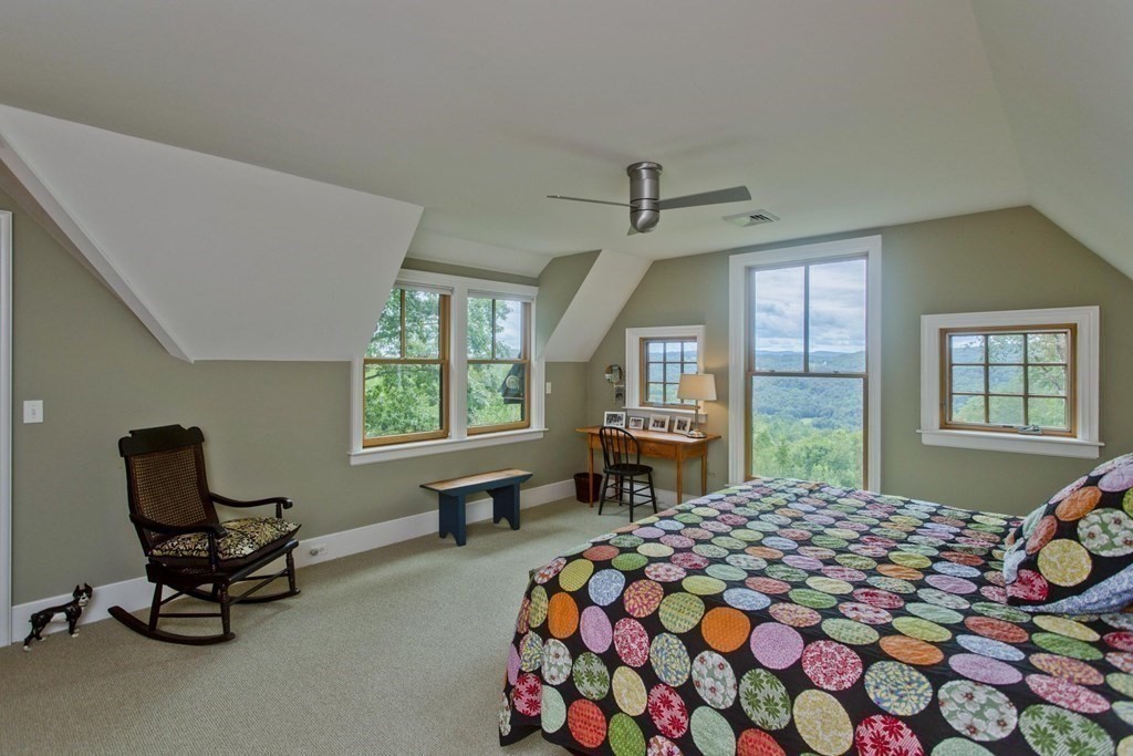 141 Franklin Hill Road Colrain, MA 01340 - Photo 23 of 42 a bedroom with a bed chair and window