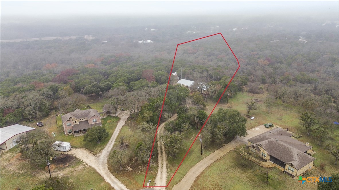 114 Deer Run Moody, TX 76557 - Photo 3 of 40 Aerial with approximate boundary lines for illustration only