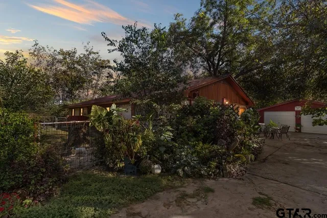 a view of a lake with outdoor space