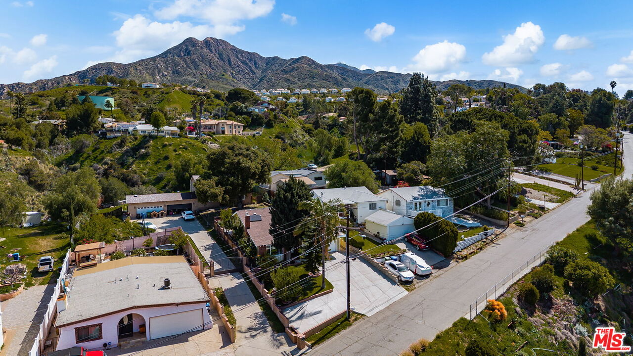 11080 Plainview Avenue Tujunga, CA 91042 - Photo 34 of 41 an aerial view of a house with a mountain view