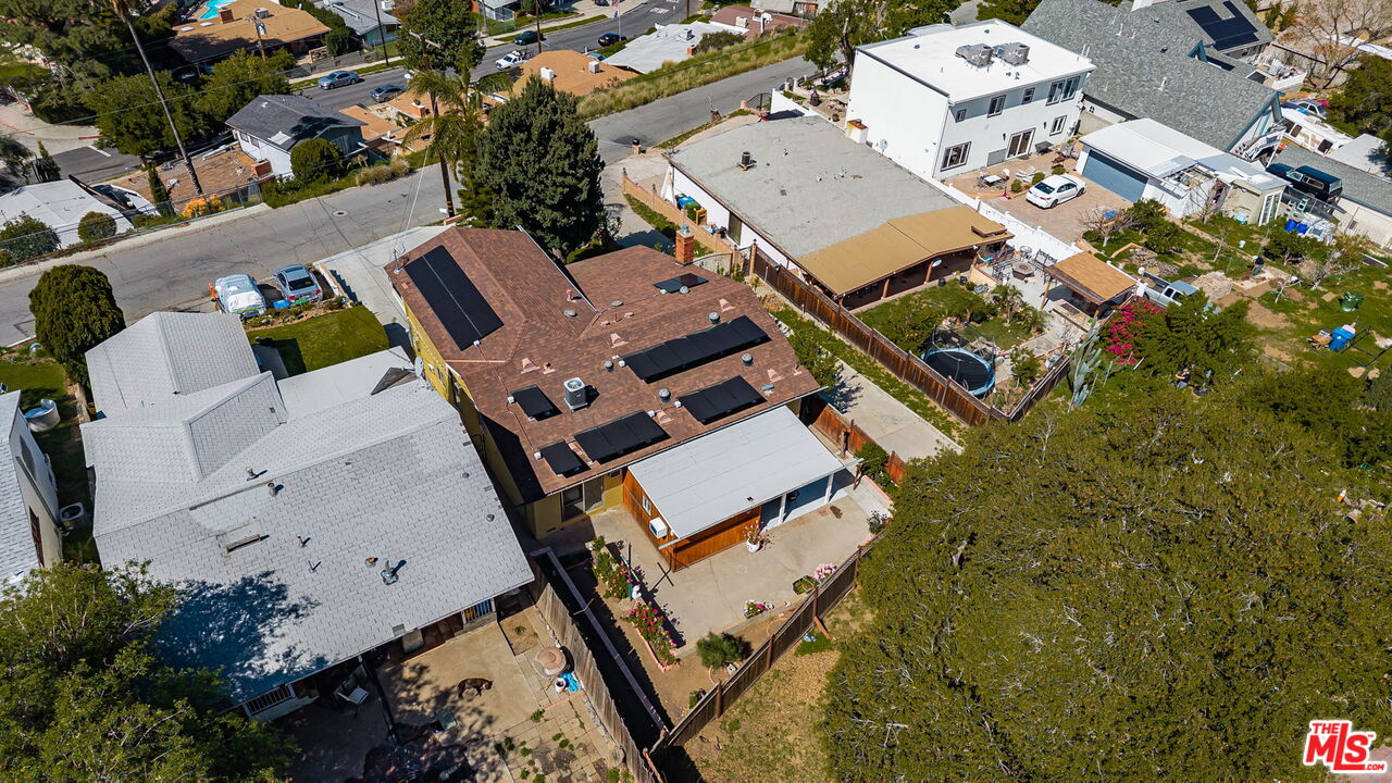 11080 Plainview Avenue Tujunga, CA 91042 - Photo 38 of 41 an aerial view of a house with a yard