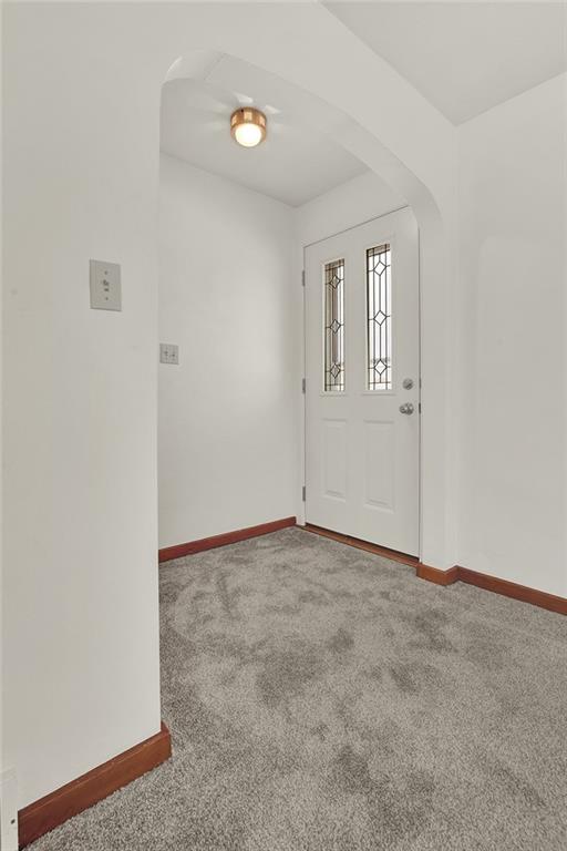 136 15th Street New Florence, PA 15944 - Photo 11 of 36 Front foyer and brand new wall-to-wall carpeting on main floor.