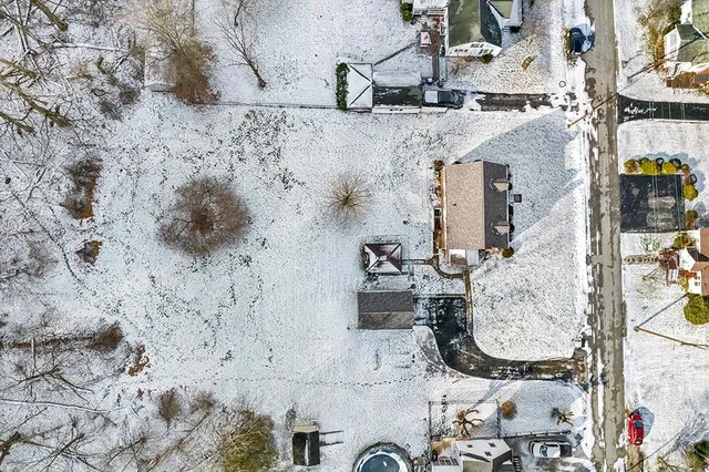 a front view of a house with windows