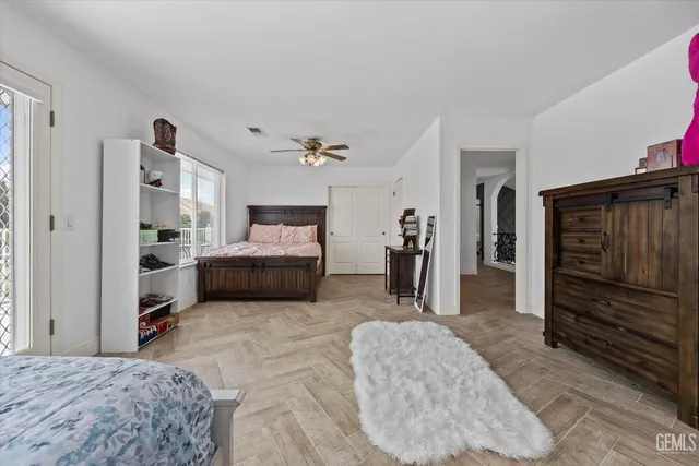 a view of a lake with mountain