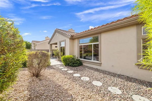 a view of a house with a patio