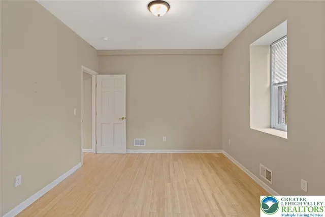 a view of an empty room