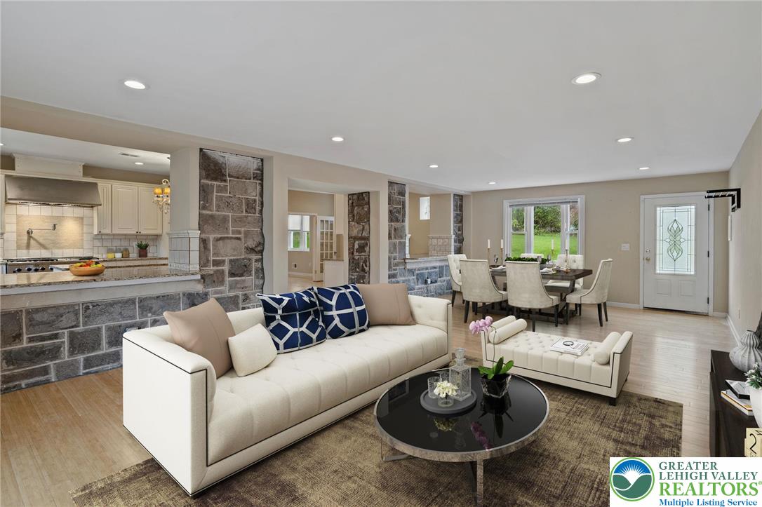 1790 Friedensville Road Bethlehem, PA 18015 - Photo 7 of 50 a living room with furniture and a wooden floor