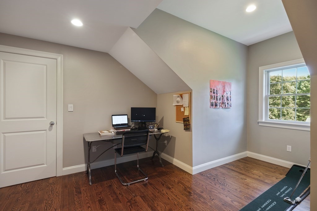 5 Cutler Farm Road Lexington, MA 02421 - Photo 31 of 39 a view of a workspace with furniture and a window