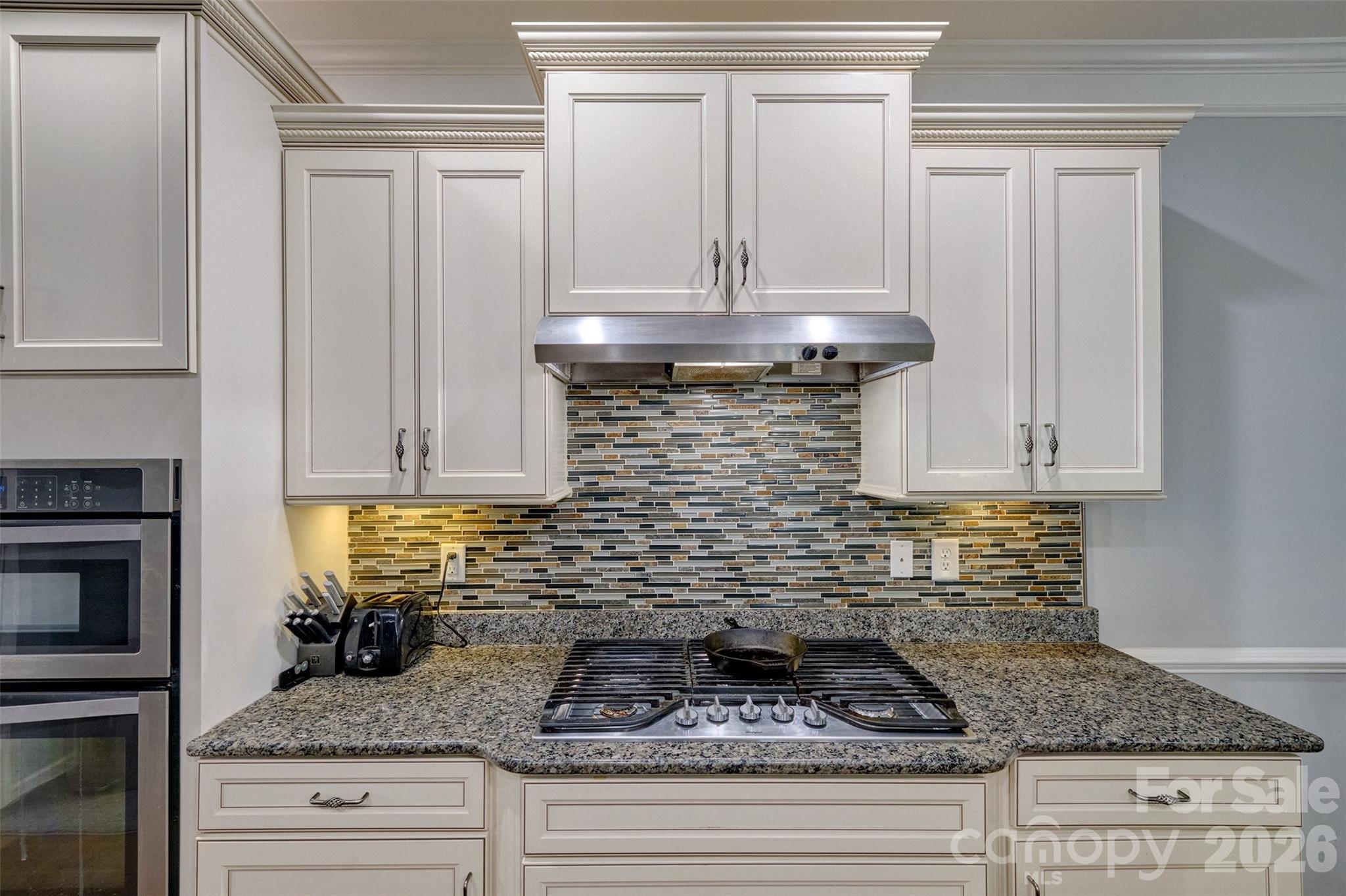 3078 Rhododendron Place Lake Wylie, SC 29710 - Photo 11 of 43 a kitchen with granite countertop white cabinets and white appliances