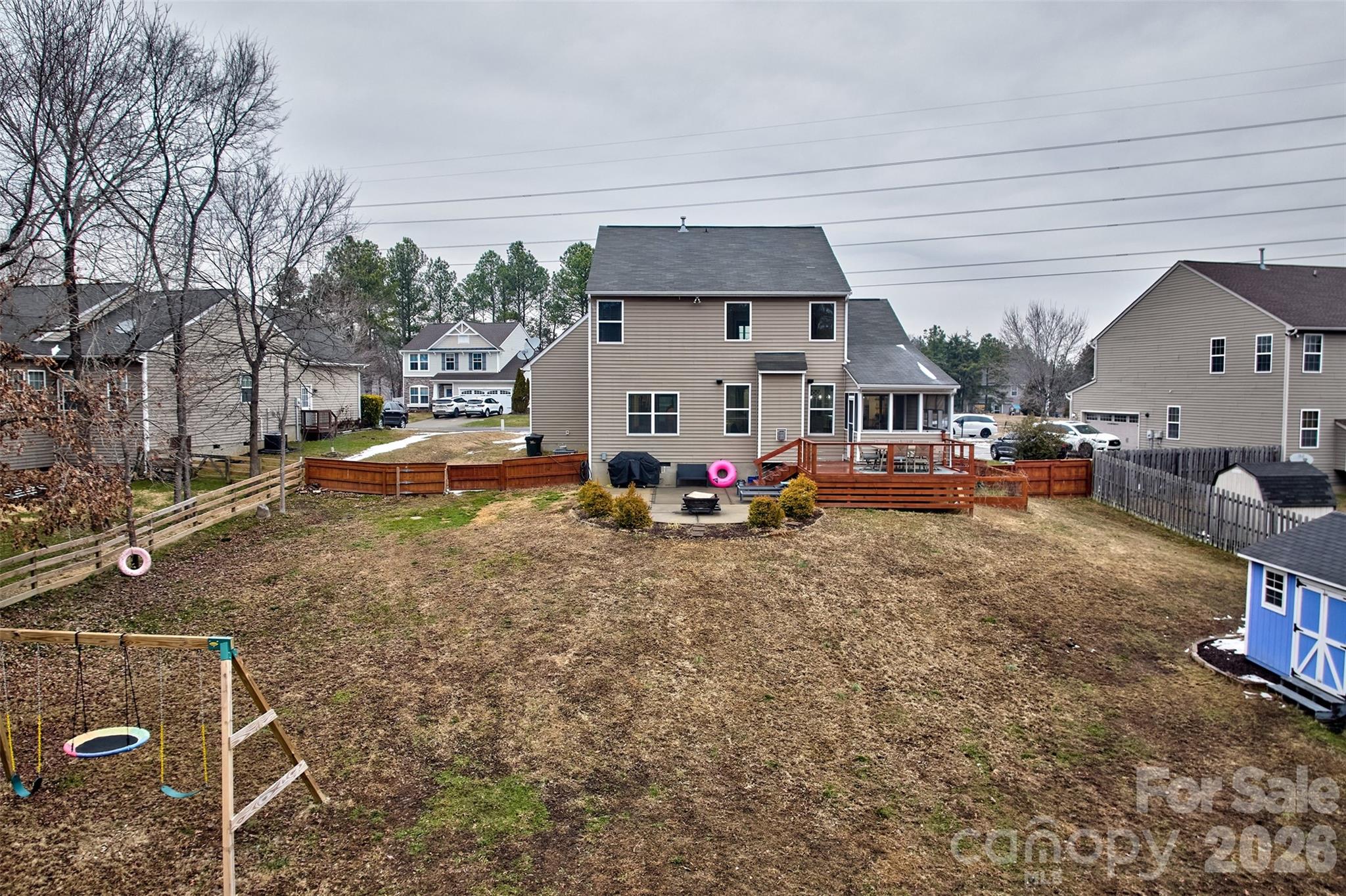 3078 Rhododendron Place Lake Wylie, SC 29710 - Photo 33 of 43 a view of a back yard of the house