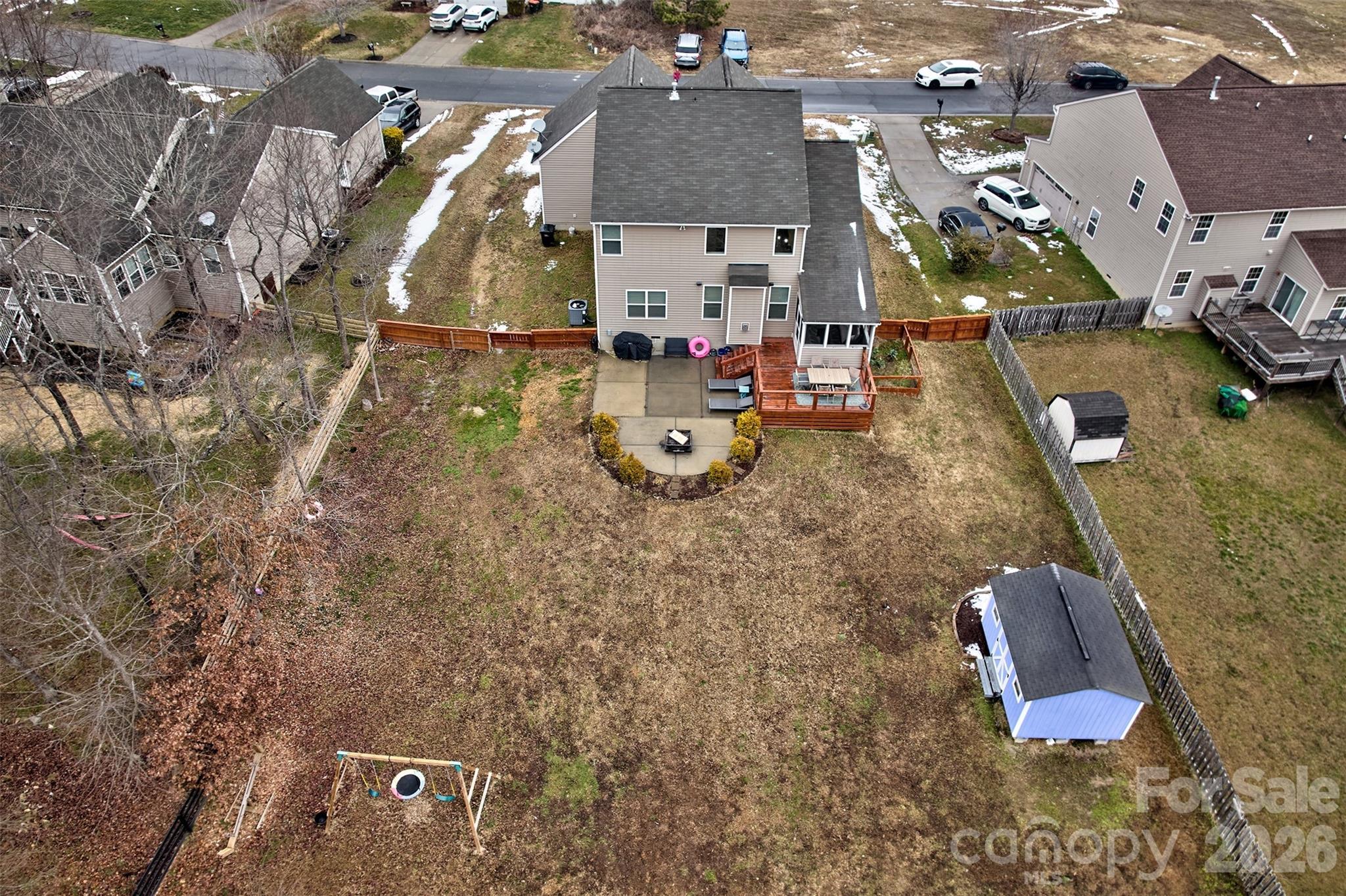 3078 Rhododendron Place Lake Wylie, SC 29710 - Photo 34 of 43 an aerial view of a house with swimming pool