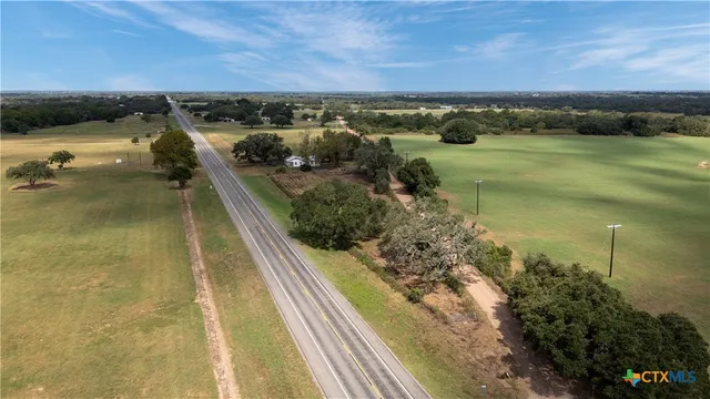 a view of a lake in a city