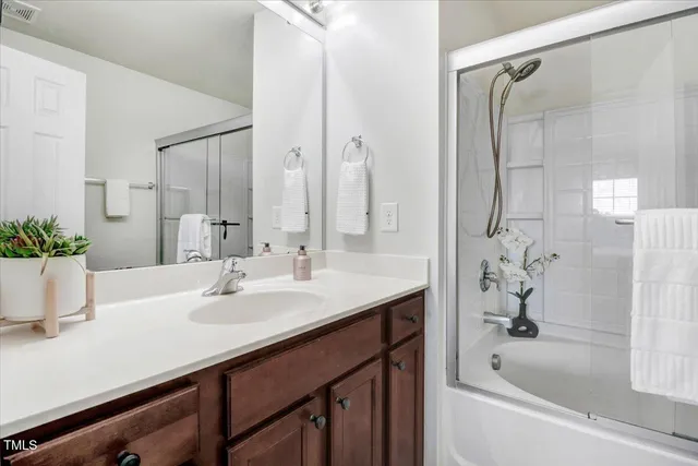 front view of brick house with a yard