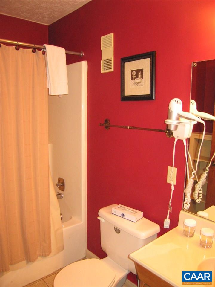 462 Three Ridges Roseland, VA 22967 - Photo 7 of 25 a bathroom with a toilet and a shower curtain