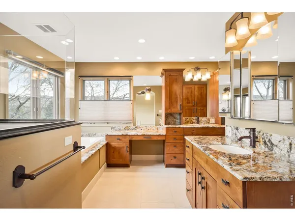 a view of an ocean and a mountain