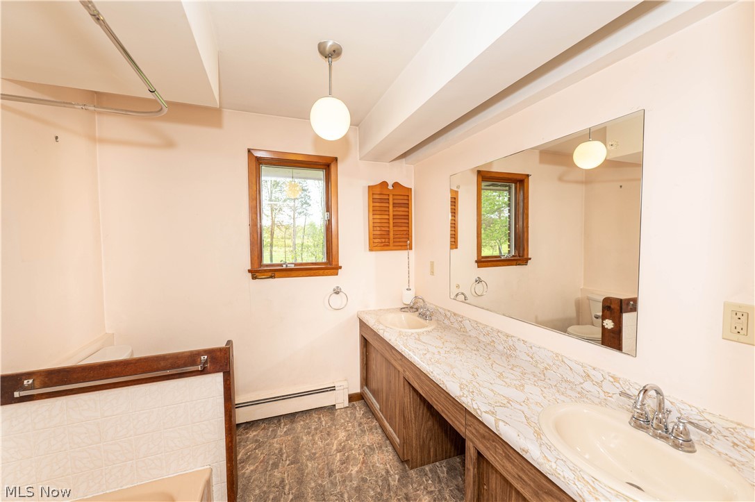 12310 Huntoon Road Painesville, OH 44077 - Photo 17 of 48 Main floor full bath with double sink and vanity