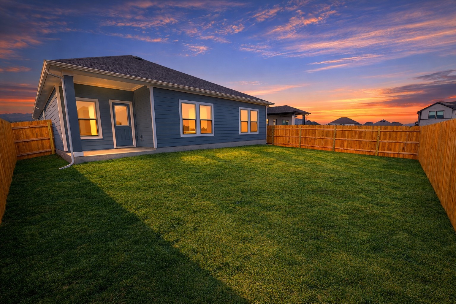 176 Wind Hill Jarrell, TX 76537 - Photo 29 of 31 Rear of Home and Private Backyard