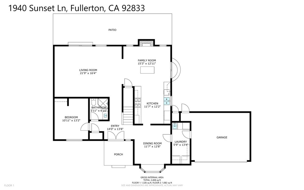 1940 Sunset Lane Fullerton, CA 92833 - Photo 47 of 50 a picture of a floor plan
