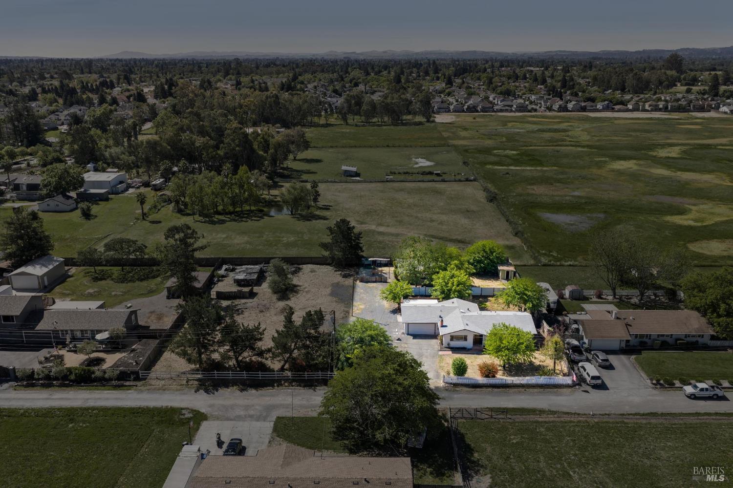 2295 Francisco Avenue, Unit 1 Santa Rosa, CA 95403 - Photo 57 of 65 an aerial view of a house with a yard