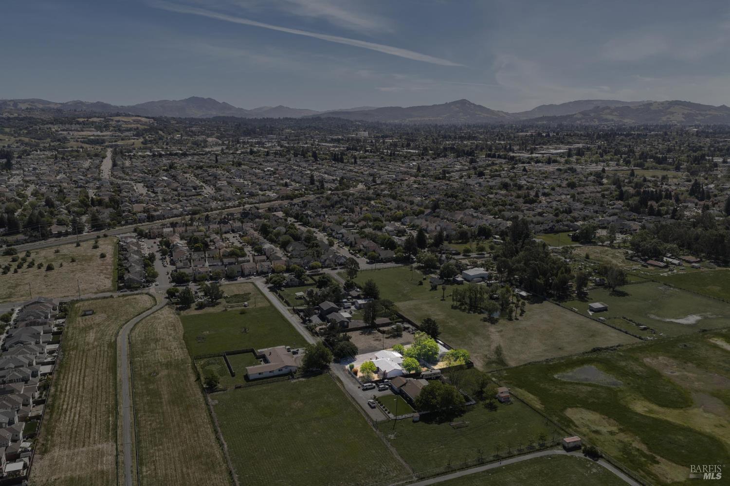 2295 Francisco Avenue, Unit 1 Santa Rosa, CA 95403 - Photo 62 of 65 an aerial view of residential house and outdoor space