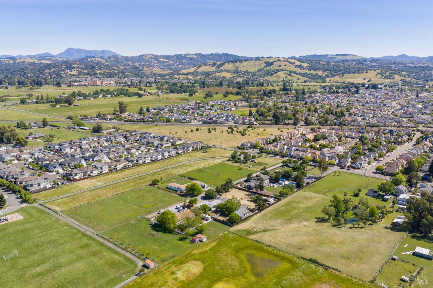 2295 Francisco Avenue, Unit 1 Santa Rosa, CA 95403 - Photo 64 of 65 an aerial view of residential houses with outdoor space