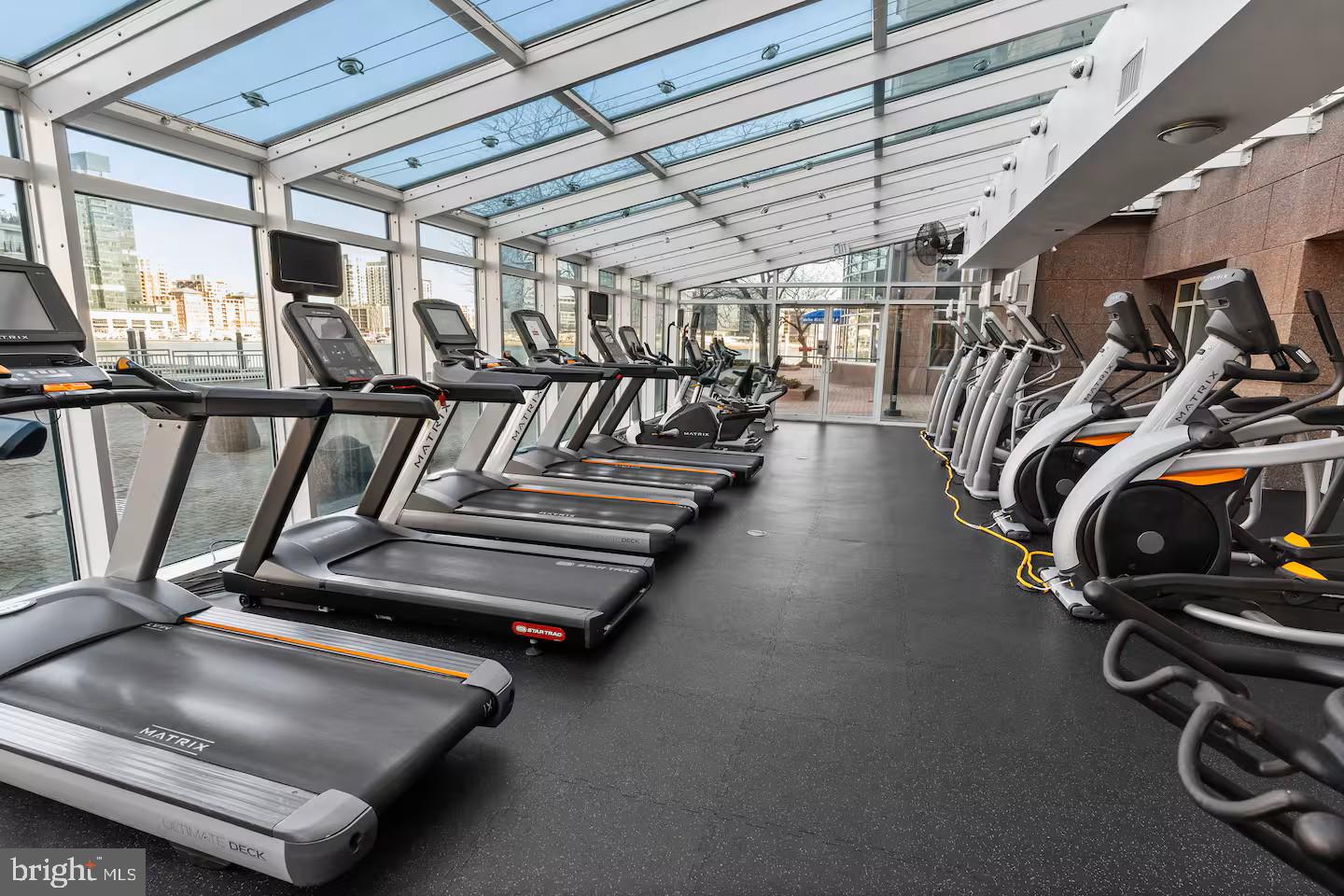 100 Harborview Drive, Unit 507 Baltimore, MD 21230 - Photo 24 of 28 a view of a room with gym equipment